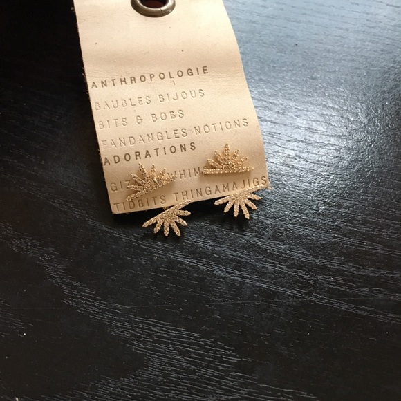 NWT Anthropologie ✨ Sparkle Front-Back Earrings - Picture 4 of 5